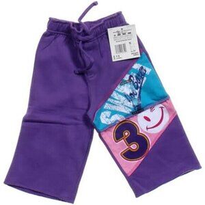 Joe Boxer Size 12M Sweatpants Infant Baby Girls Pants Purple Elastic Waist NEW
